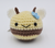 Handmade Sweet Bee with Blue flower accent, happy, front view