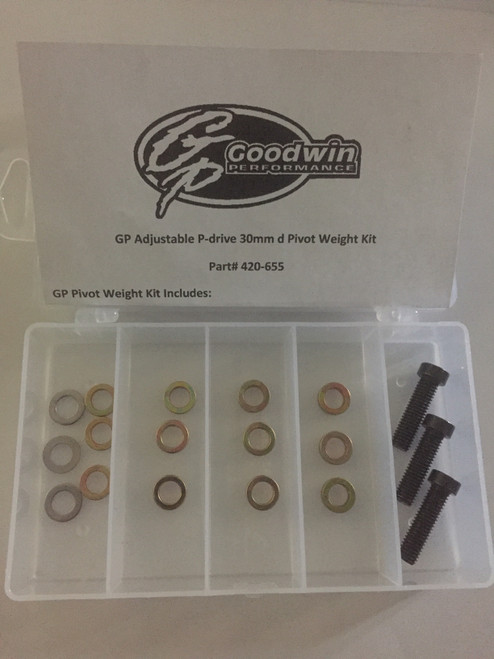 30mm Drilled PDrive Adjustable Pivot Weight Kit 420-655
