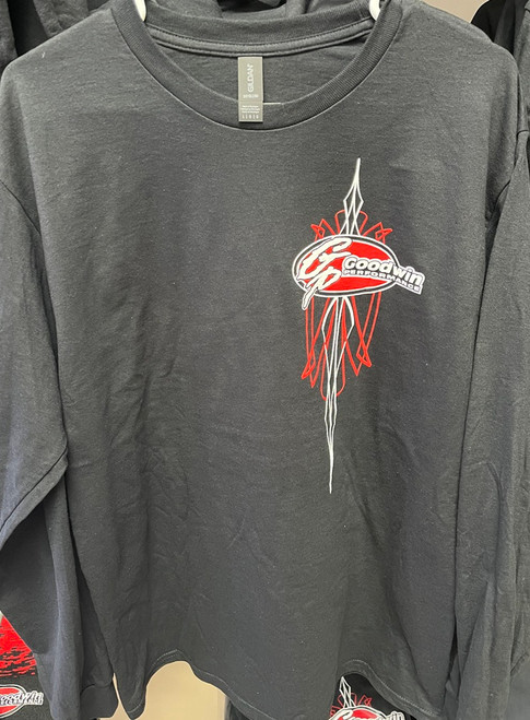 GP-Longsleeve T-Shirt Black Pinstripe