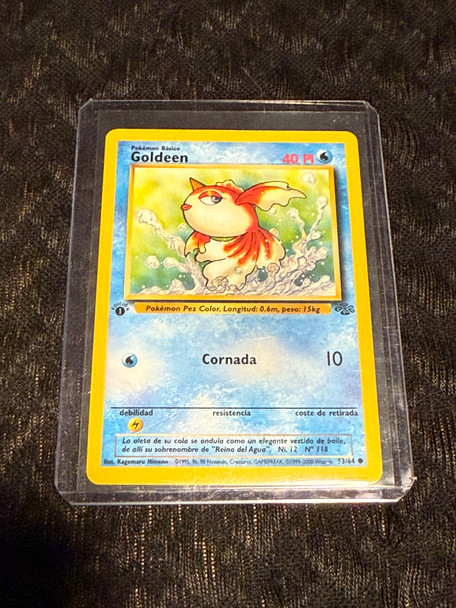 1999 Pokemon Jungle Goldeen 53/64 1st Edition Spanish