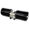 Rear angled view of blower's motor