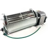 Back view of blower as you'll see it in fireplace, motor terminals