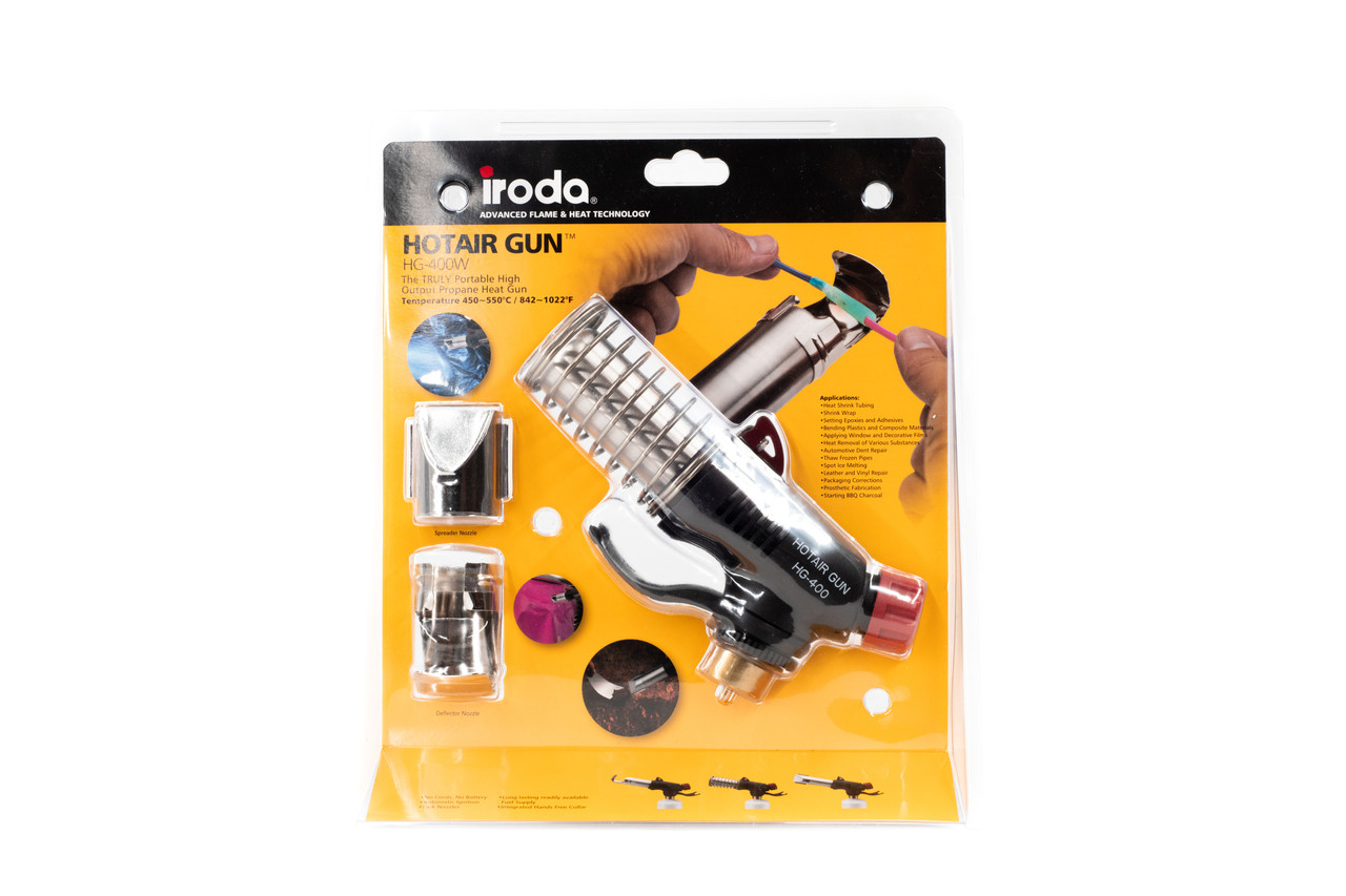 Iroda HG-400W Hot Air Gun | Propane Heat Gun | Propane Canister