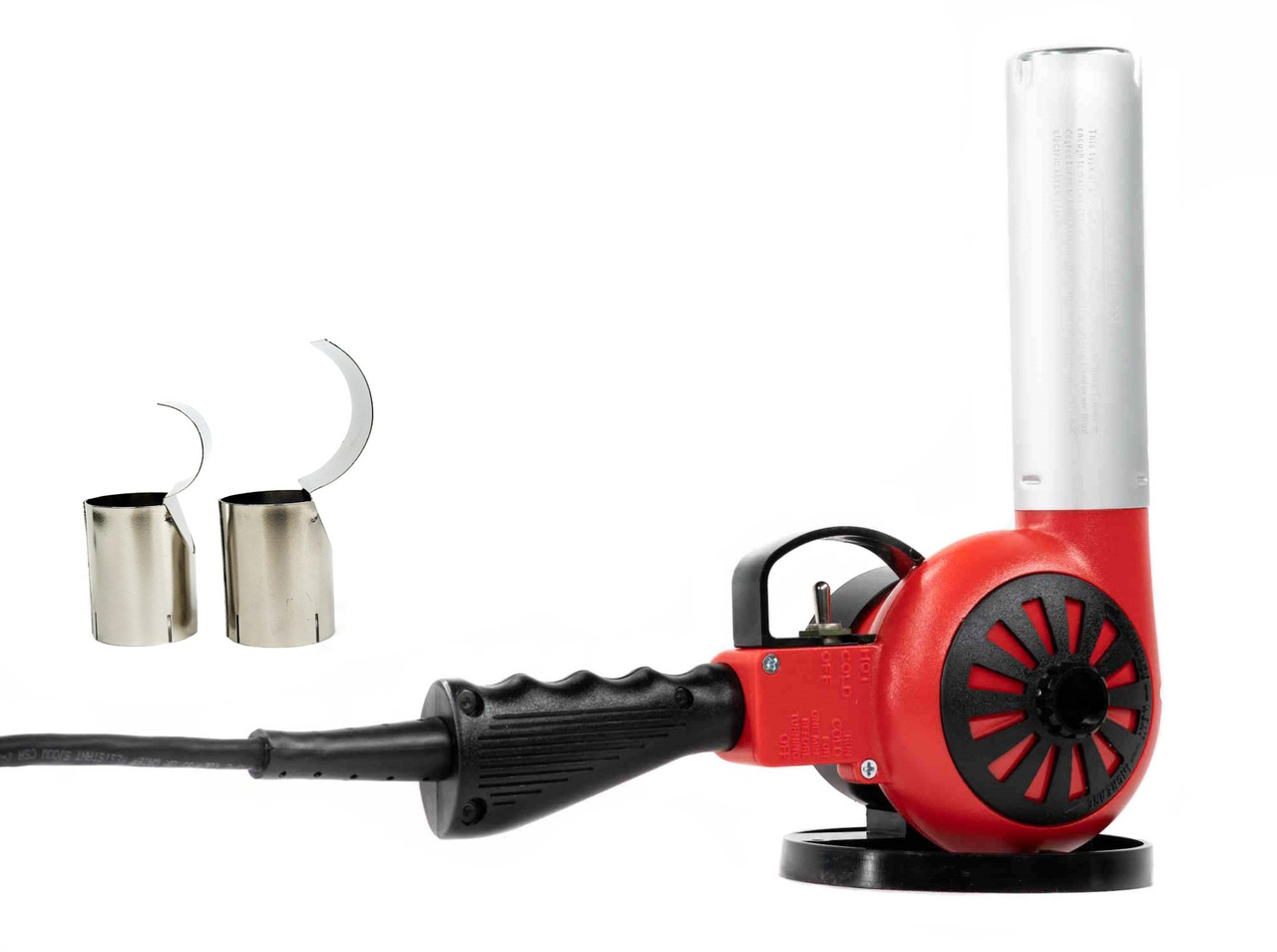 All Eddy Mark IV heat guns come with both heat shrink reflectors