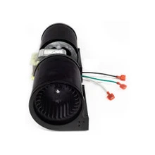 Side view of wheel, housing and pigtail wiring