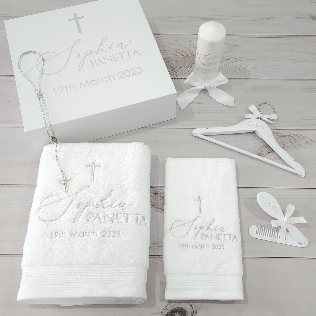 White deals christening box