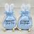 Blue Satin Easter Sack