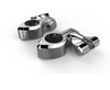 CIRO Hingeless Highway Peg Mounting Clamps with Clevis for 1-1/4" Engine Guards | 60002 | Lamonster Garage