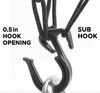 Black 15"X15" Cargo Net featuring 6 Adjustable Hooks & Tight 2"x2" Mat | Lamonster Garage