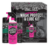 Muc-Off motorcycle cleaning kit with cleaner protectant and all-weather chain lube | 200095US / 3704-0406 | Lamonster Garage
