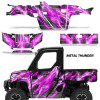 AMR Racing Graphics - 2018-2024 Polaris Ranger 1000 XP Graphic Wrap Kit  - Lamonster Garage
METAL THUNDER PINK
