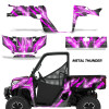 AMR Racing Graphics - 2018-2024 Polaris Ranger 1000 XP Graphic Wrap Kit  - Lamonster Garage
METAL THUNDER PINK