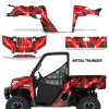 AMR Racing Graphics - 2018-2024 Polaris Ranger 1000 XP Graphic Wrap Kit  - Lamonster Garage
METAL THUNDER RED
