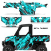 AMR Racing Graphics - 2018-2024 Polaris Ranger 1000 XP Graphic Wrap Kit  - Lamonster Garage
METAL THUNDER BLUE