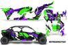 AMR Racing Graphics - 2016 - 2026 Can Am Maverick X3/X DS/ X RS 4 Door UTV Graphic Wrap FULL Kit  - Lamonster Garage
RETROSPECTIVE (GREEN / PURPLE)