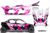 AMR Racing Graphics - 2016 - 2026 Can Am Maverick X3/X DS/ X RS 4 Door UTV Graphic Wrap FULL Kit  - Lamonster Garage
CARBON X (PINK)