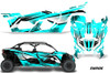 AMR Racing Graphics - 2016 - 2026 Can Am Maverick X3/X DS/ X RS 4 Door UTV Graphic Wrap FULL Kit  - Lamonster Garage
EMPIRE (TEAL)