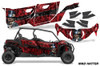 AMR Racing Graphics - 2019 - 2025 Can-Am BRP Maverick Sport MAX 4 Door UTV Graphic Kit - Lamonster Garage
MAD HATTER (RED / BLACK STRIPE)