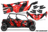 AMR Racing Graphics - 2019 - 2025 Can-Am BRP Maverick Sport MAX 4 Door UTV Graphic Kit - Lamonster Garage
P40 WARHAWK (RED / BLACK)