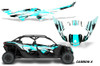 AMR Racing Grphics - 2016 - 2026 Can Am Maverick X3/X DS/ X RS 4 Door UTV Graphic Wrap TRIM Kit - Lamonster Garage
CARBON X (TEAL)