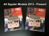 EBC Fully Sintered Front Brake Pads for Can-Am Spyder 2013+ | FA630HH | Lamonster Garage