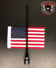 Universal rack-mount flag holder with USA flag | LGA-2240 | Lamonster Garage