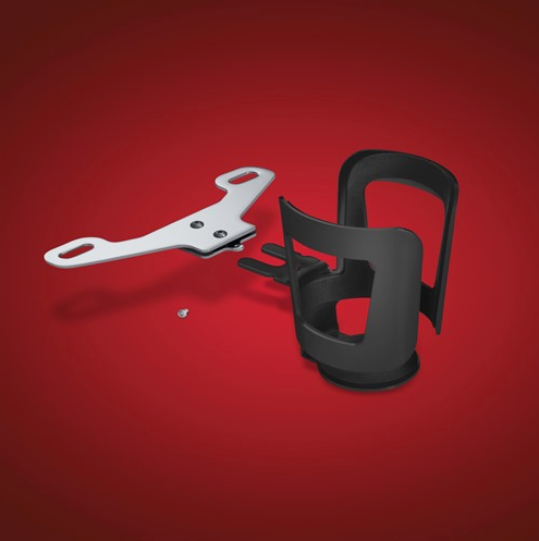 CanAm Spyder F3 / RT Passenger Armrest Drink Holder (Black) Show Chrome®