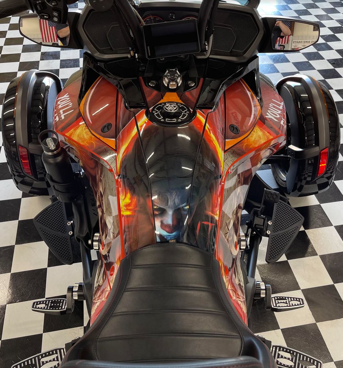 Can Am Spyder F3 Black Dymond Gripper Mini Floorboards (For OEM Peg Mount ONLY) (LG-1078B-1126) - Lamonster Garage