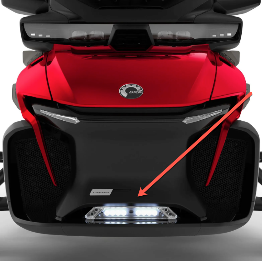 LED Auxiliary Light, 2020+ Can Am® Spyder RT Models ( 219400991 ) - Lamonster Garage