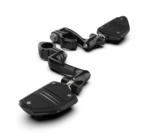 CIRO Hingeless Highway Peg Kit with Clevis Arm & Twin Rail Footrests for 1-1/4" Engine Guards | 60525 | Lamonster Garage