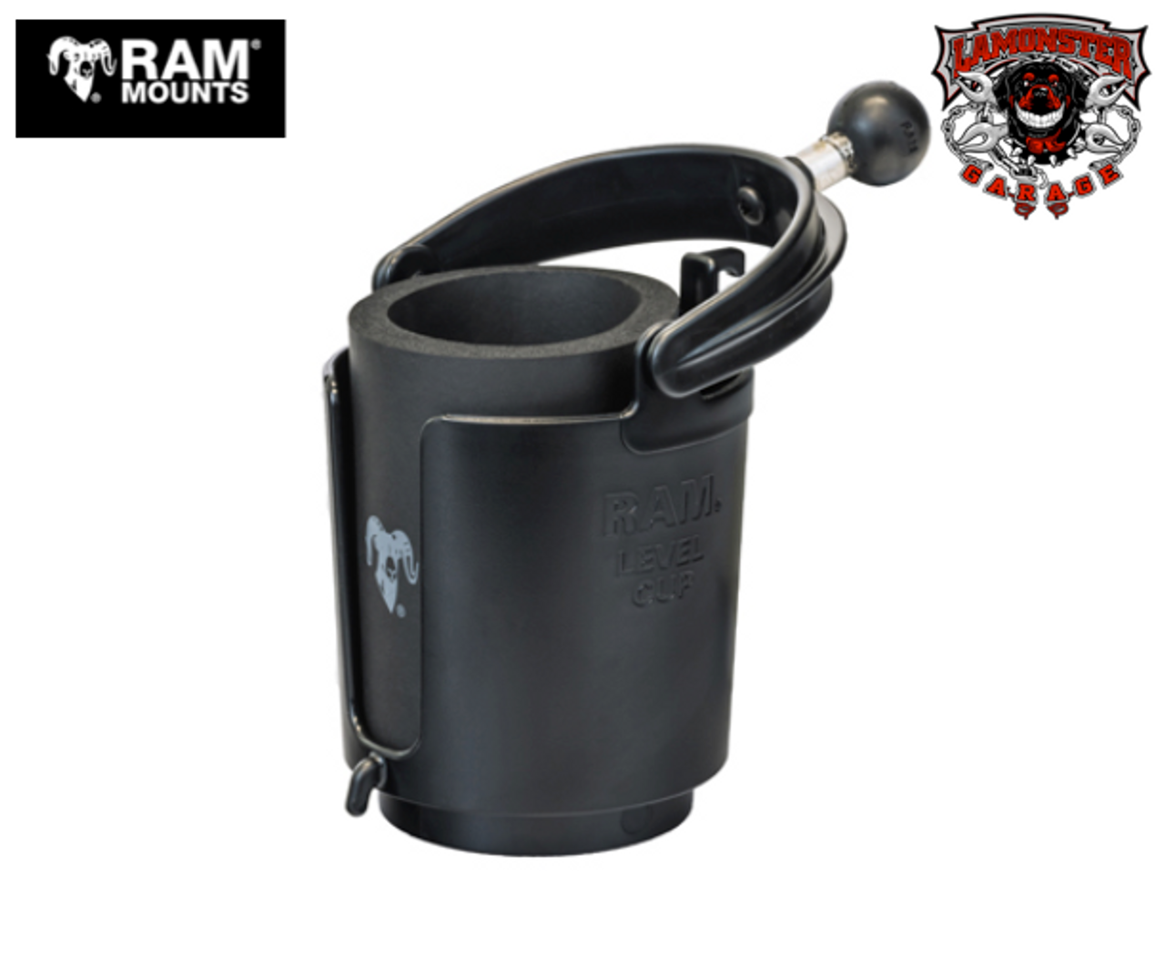 RAM® Level Cup™ Drink Holder with 1" Ball (RAM-132BU) - Lamonster Garage®