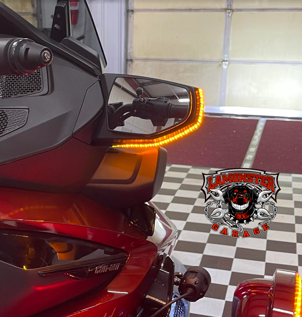 Lamonster Longhorn LED Mirror Lights (2020+ RT Models)(2019+ F3-T / F3-LTD) (LG-3080) | Lamonster Garage