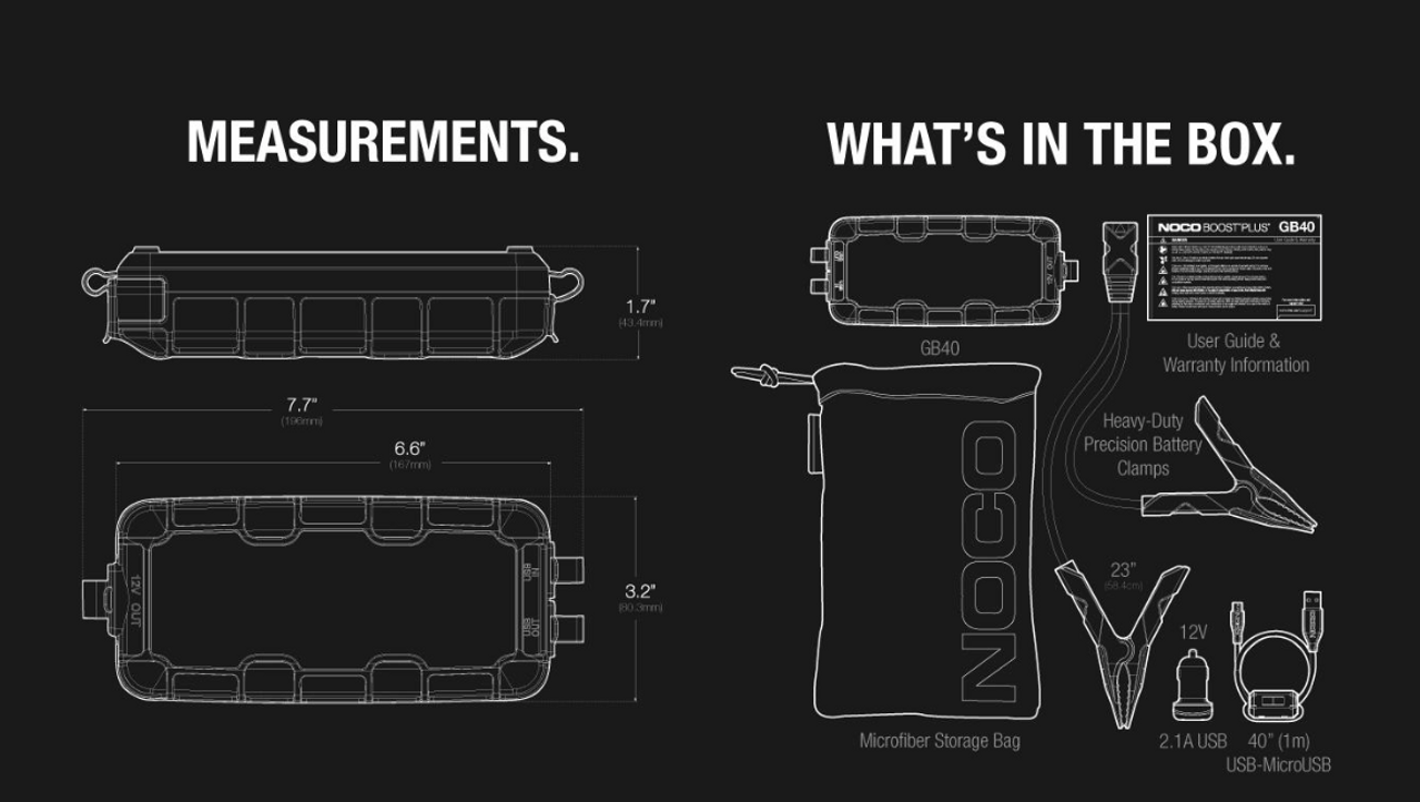 NOCO GB-40 Battery Jump Start Pack