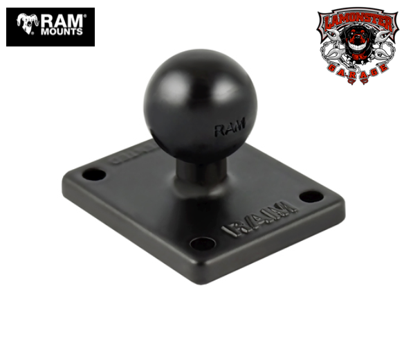 RAM 2 x 1.7 AMPS base with 1 inch ball |RAM-B-347U / RAM-347U | Lamonster Garage