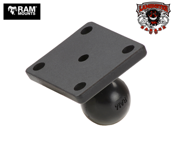 RAM 2 x 1.7 AMPS base with 1 inch ball |RAM-B-347U / RAM-347U | Lamonster Garage