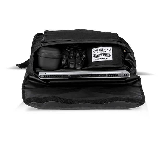 Cortech riding commuter bag with 17 inch laptop sleeve | 8231-0005-06 | Lamonster Garage