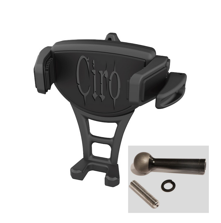 CIRO Constrictor Motorcycle Phone Holder with Mount Options | 50011-50132 | Lamonster Garage
Mount Option: Ball with 1/4-20 threads for all Lamonster® mounts /Spyder Cuff™ / Top Cuff™ / ETC.