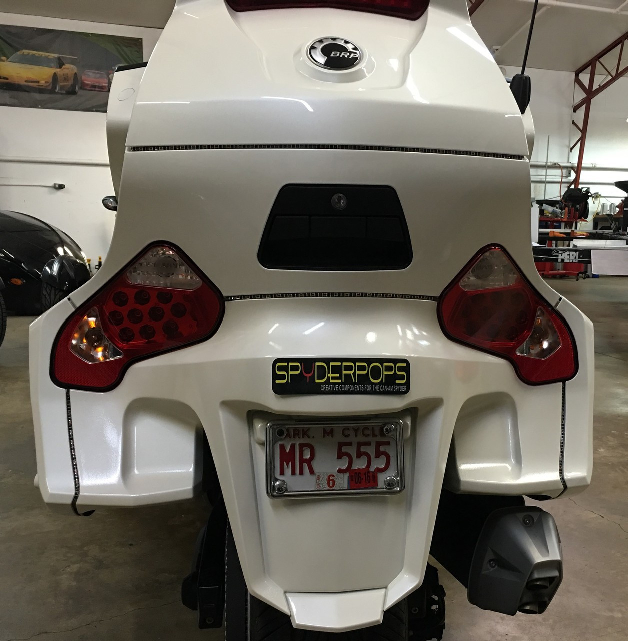 Can-Am Spyder RT BRT Rear Lighting Kit, 4 Sections, BRAKE/RUN/TURN with BRAKE STROBE Function(FITS ALL RT MODELS) Plug -N- Play. (SPY-184) - Lamonster Garage