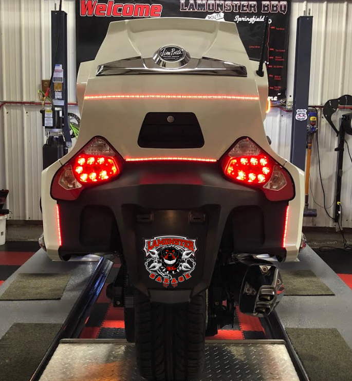 Spyderpops BRT rear lighting kit for Can-Am Spyder RT 2014 - 2019 | SPY-184 | Lamonster Garage