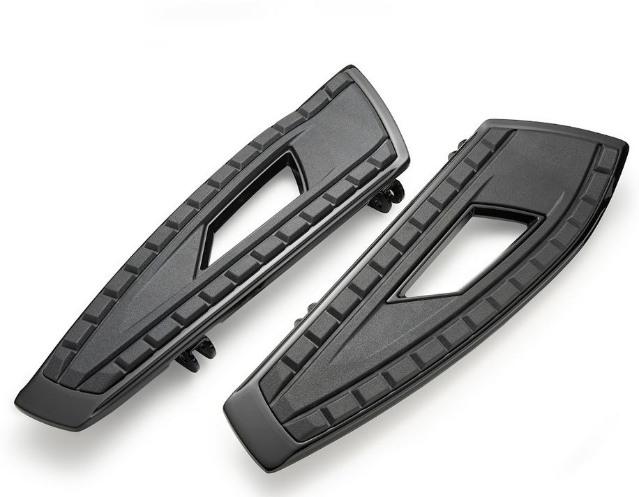 CIRO Chicane Driver Floorboards for Harley-Davidson Touring, Softail, Dyna & Trike Models | 61720 | BLACK | Lamonster Garage