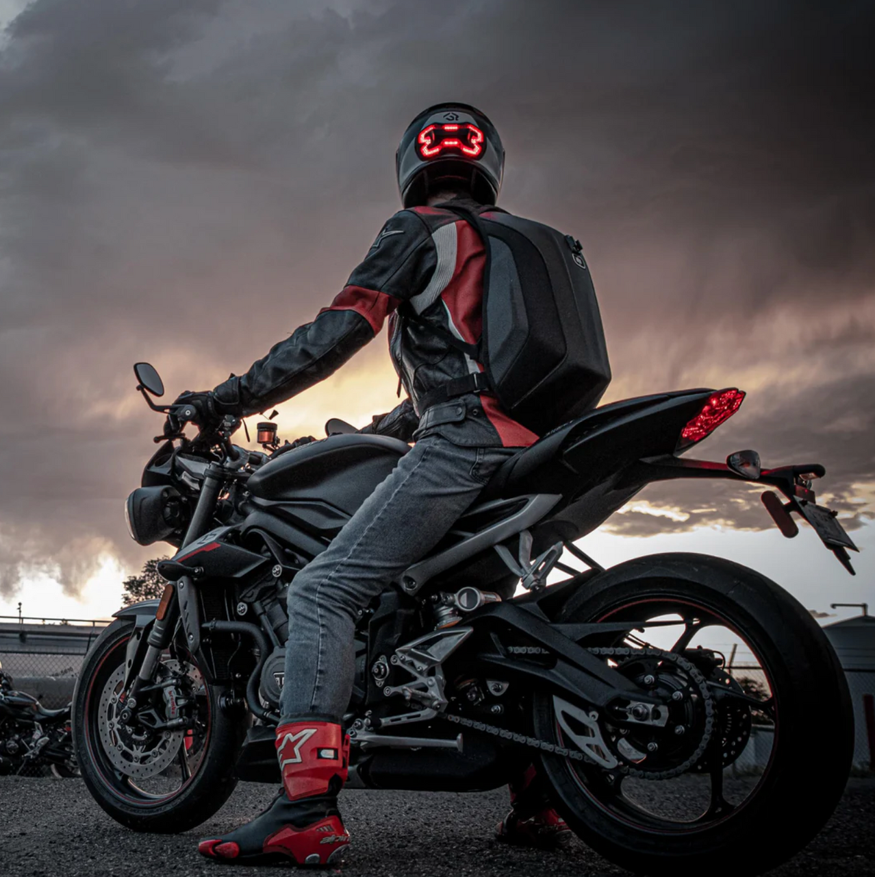 Brake Free Light USB-C Helmet Brake Light | BF-0327-C | Lamonster Garage
