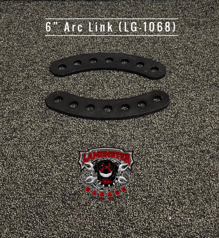 Lamonster® 6" Arc Links for Can-Am Spyder Highway Brackets | LG-1068 | Lamonster Garage
Will work with all Lamonster Hwy Brackets.