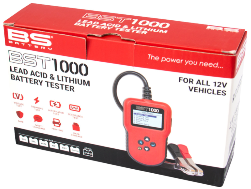 BST 1000 - Lead acid & Lithium battery tester (700605 / 3807-0665) - Lamonster Garage