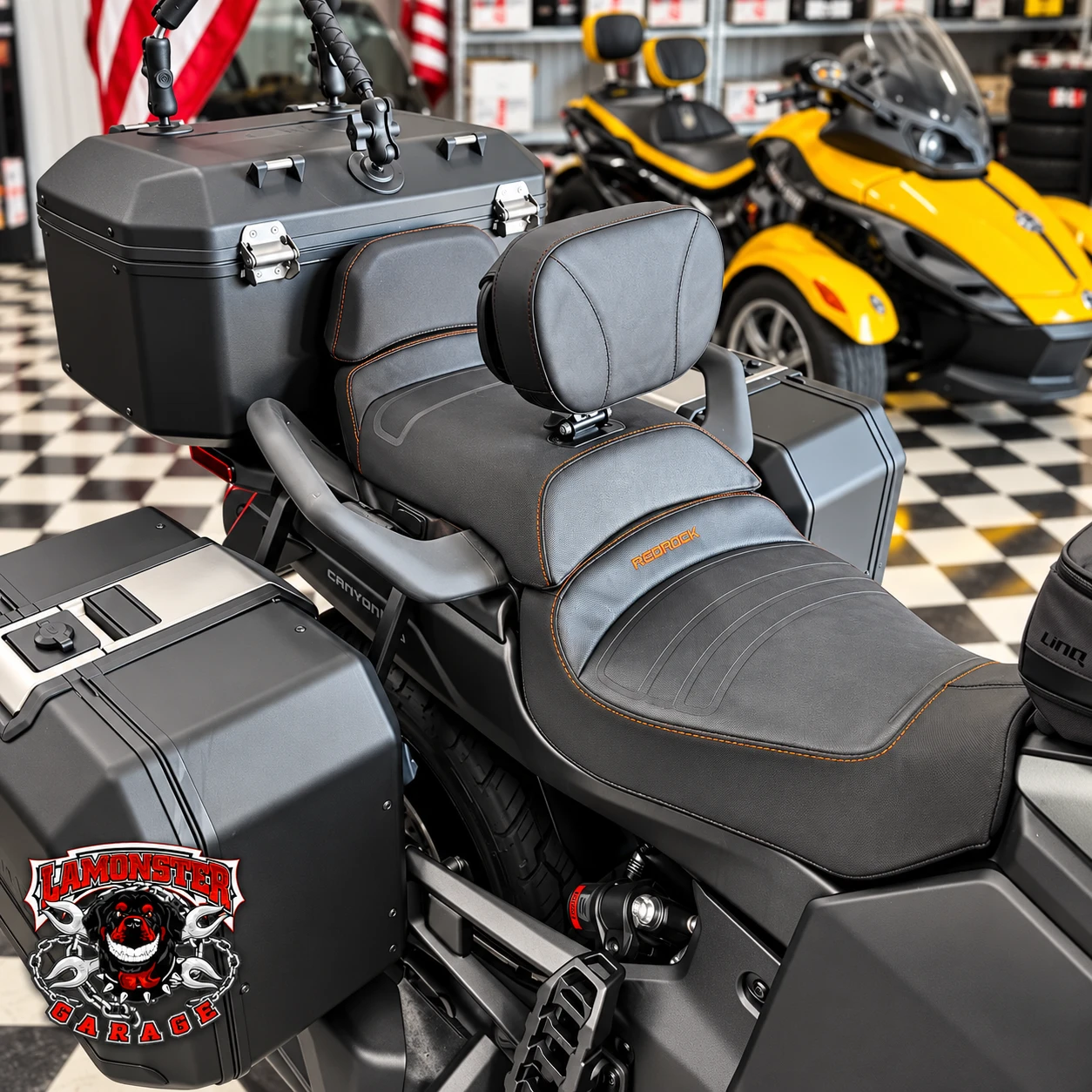 Lamonster Ultimate Can-Am Canyon Rider Backrest | LG-4202 | Lamonster Garage