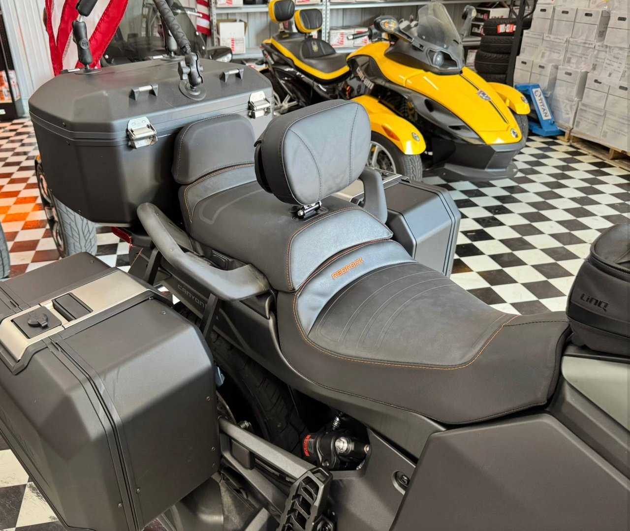 Lamonster® Ultimate Can Am Canyon Rider Backrest (LG-4202) - Lamonster Garage®