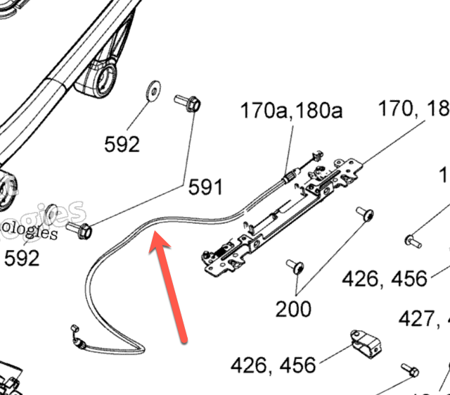 Saddle Bag Replacement Cable (RT 2020+ Models) (708003379) - Lamonster Garage