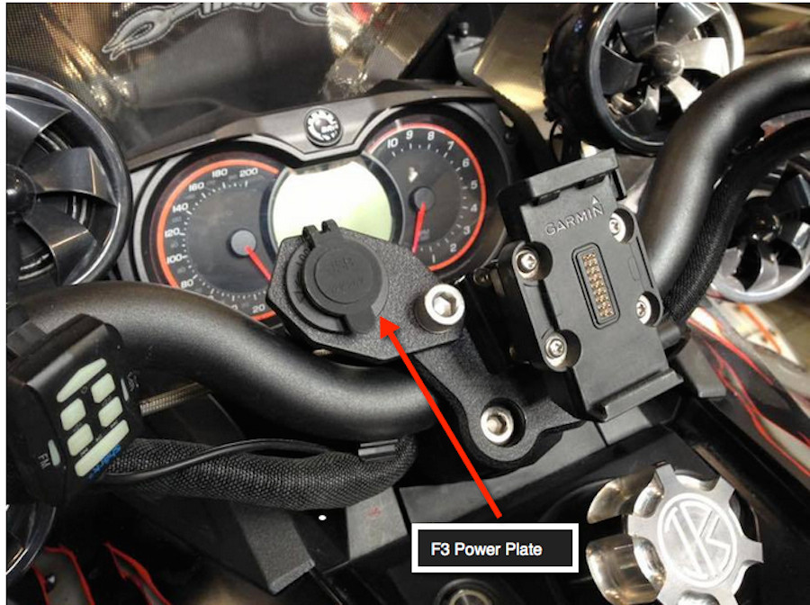 Can-Am Spyder F3 power plate (LG-3010) - Lamonster Garage
