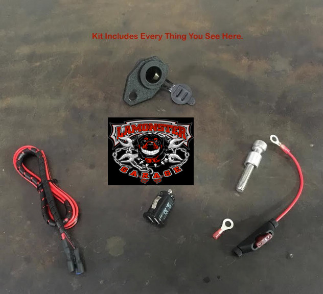 Lamonster USB / 12V Power Plate for Can-Am Spyder F3 RT and Canyon | LG-3010 | Lamonster Garage