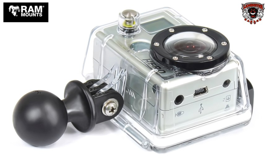 RAM-GOP1 GoPro Hero adapter with 1 inch ball | RAP-B-202U-GOP1 | Lamonster  Garage
Camera Not Included