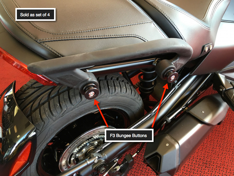 Can Am Spyder F3 Bungee Buttons-Set of four (LG-1064) - Lamonster Garage
